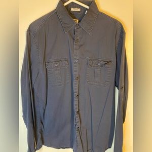 Navy Blue Gap Classic Button Down - Large